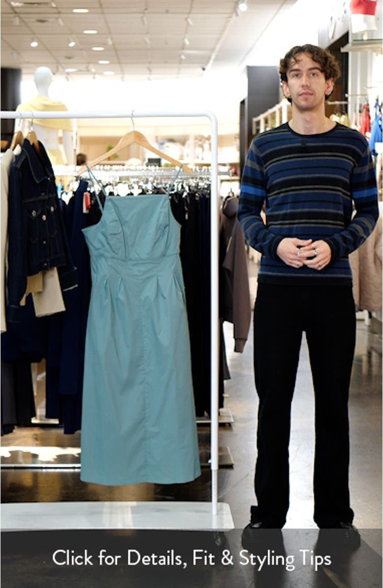 Spaghetti Strap Pleated Midi Dress, sales video thumbnail