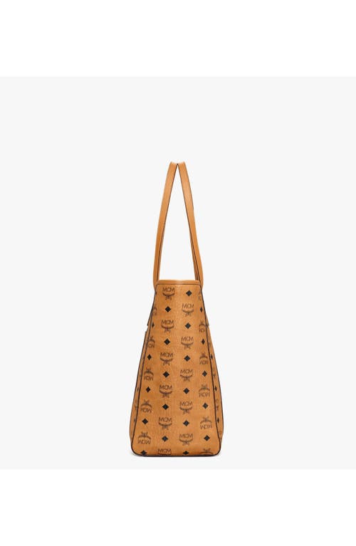 Mcm Toni Top-zip Shopper In Brown