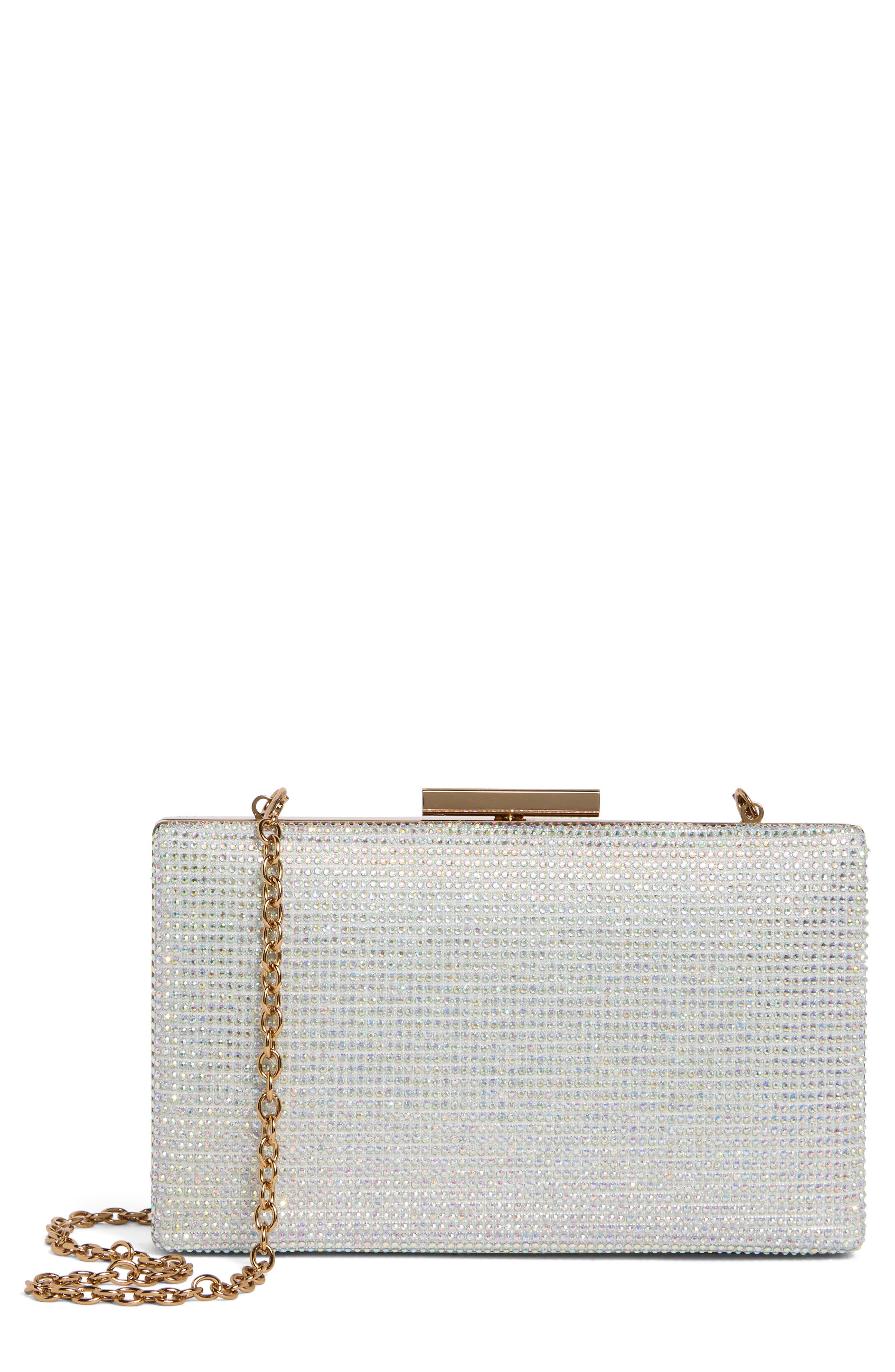 Rhinestone Box Clutch
