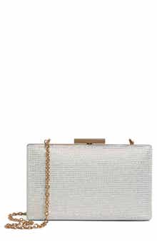 Rhinestone Box Clutch