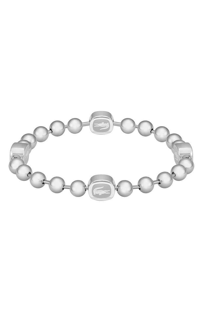 Lacoste Men's Vigor Ball Chain Bracelet, Alternate, color, Silver
