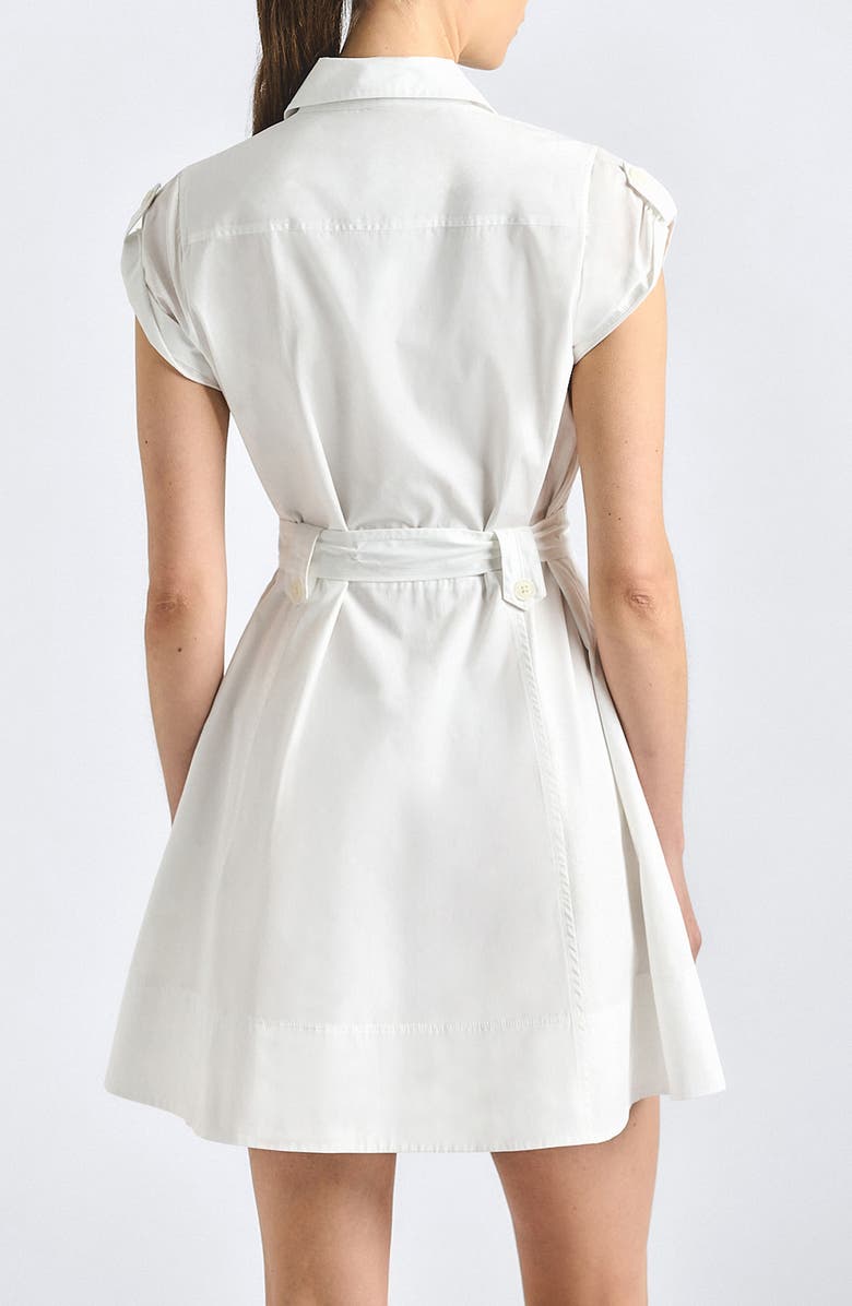 Derek Lam 10 Crosby Azora Poplin Shirtdress, Alternate, color, White