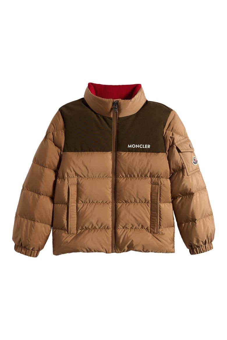 Kids' Sormor Water Repellent Down Puffer Jacket, Main, color, BEIGE