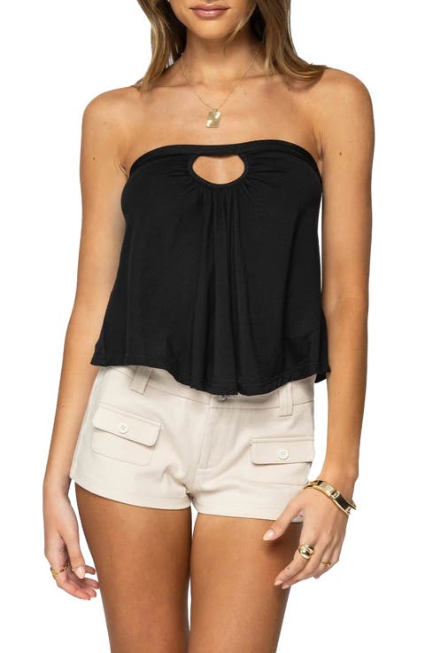 Vera Keyhole Open Back Strapless Top