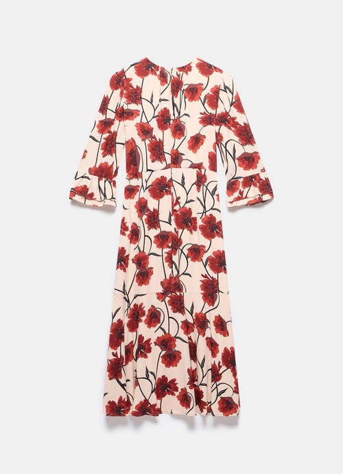 MINT VELVET MINT VELVET FLORAL PRINT MIDI DRESS
