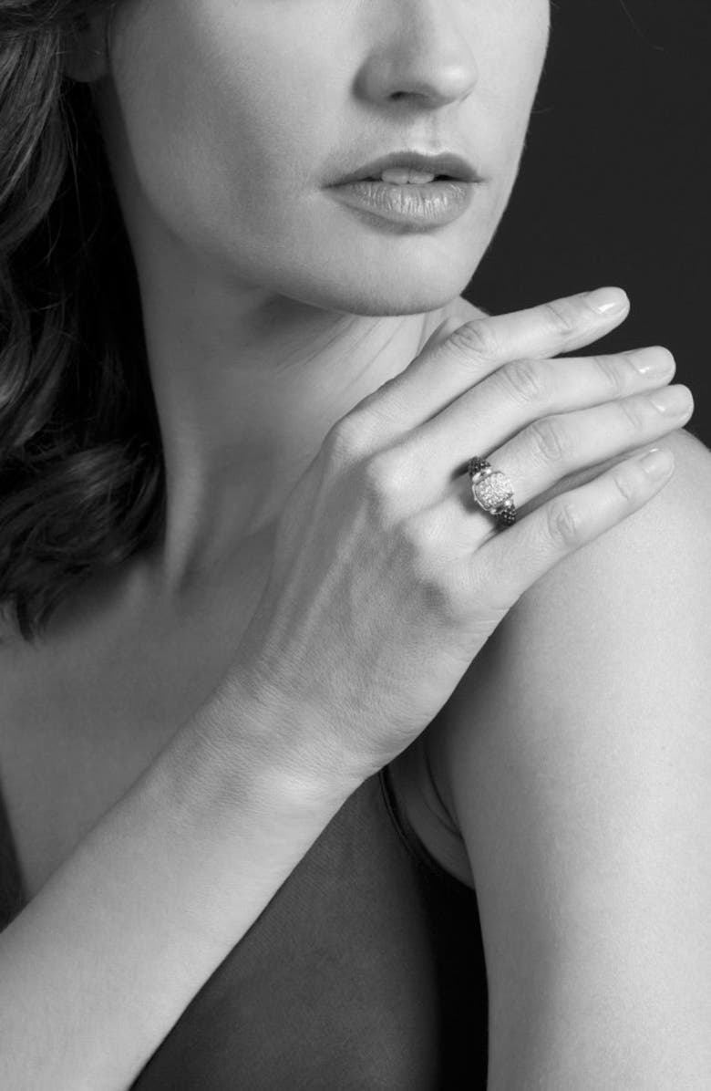 LAGOS 'Caviar' Diamond Ring, Alternate, color, 