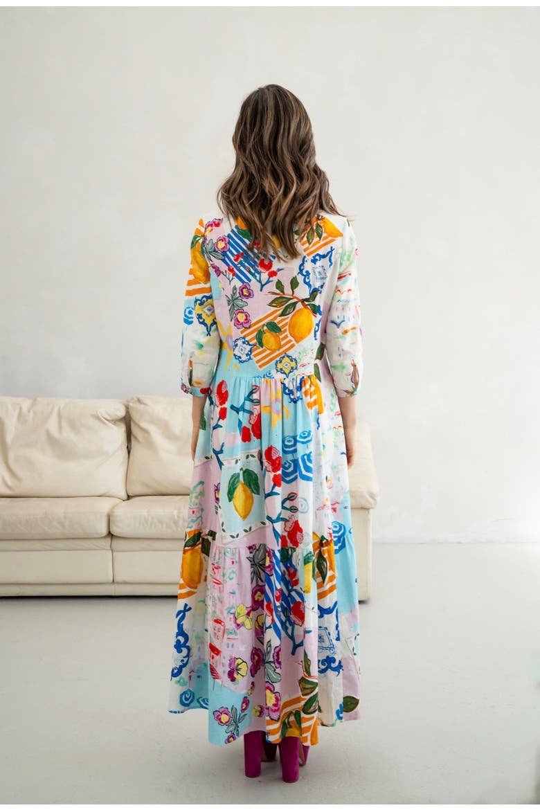 Linen Maxi Shirt Dress - "Amalfi", Alternate, color, Floral