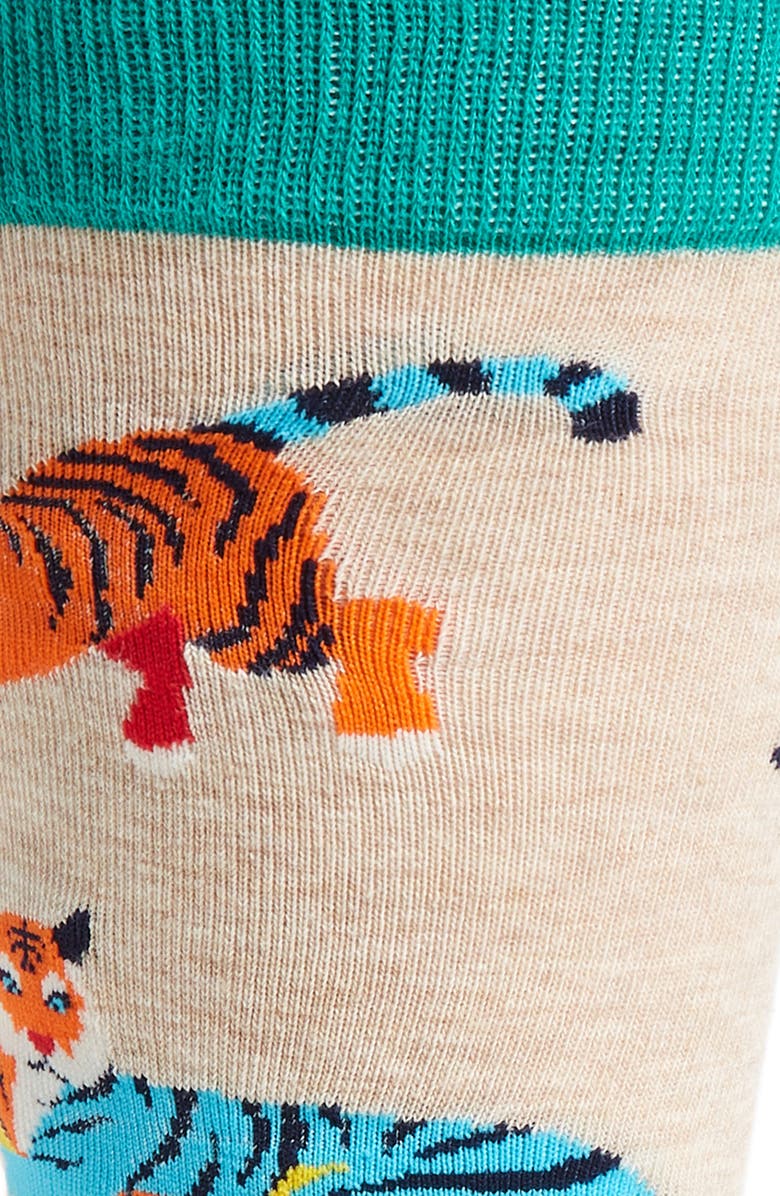 Fun Socks Tiger Socks, Alternate, color, 