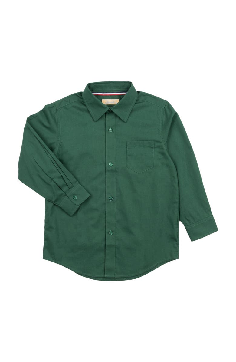 Leveret Boys Long Sleeve Dress Shirt, Alternate, color, Green