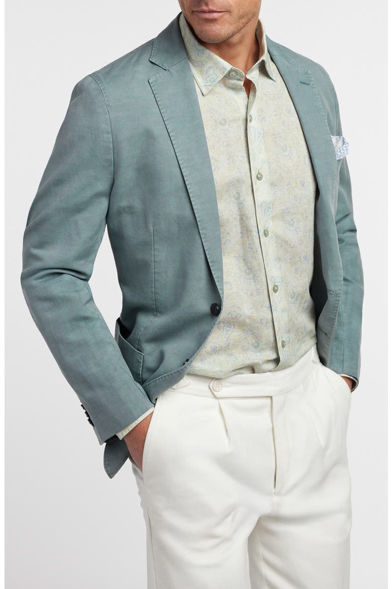 The Jackson Cotton & Linen Soft Coat, Alternate, color, BEACH GLASS