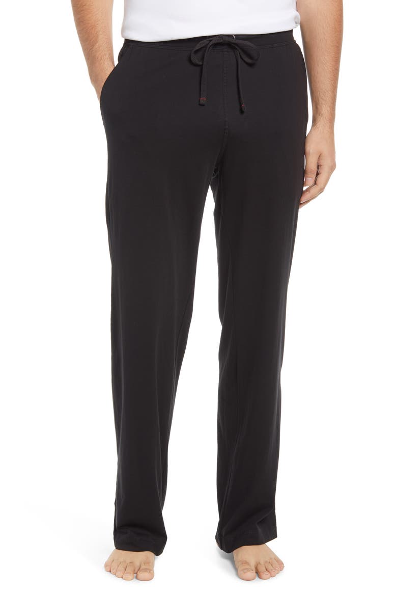 Peruvian Pima Cotton Lounge Pants, Main, color, BLACK