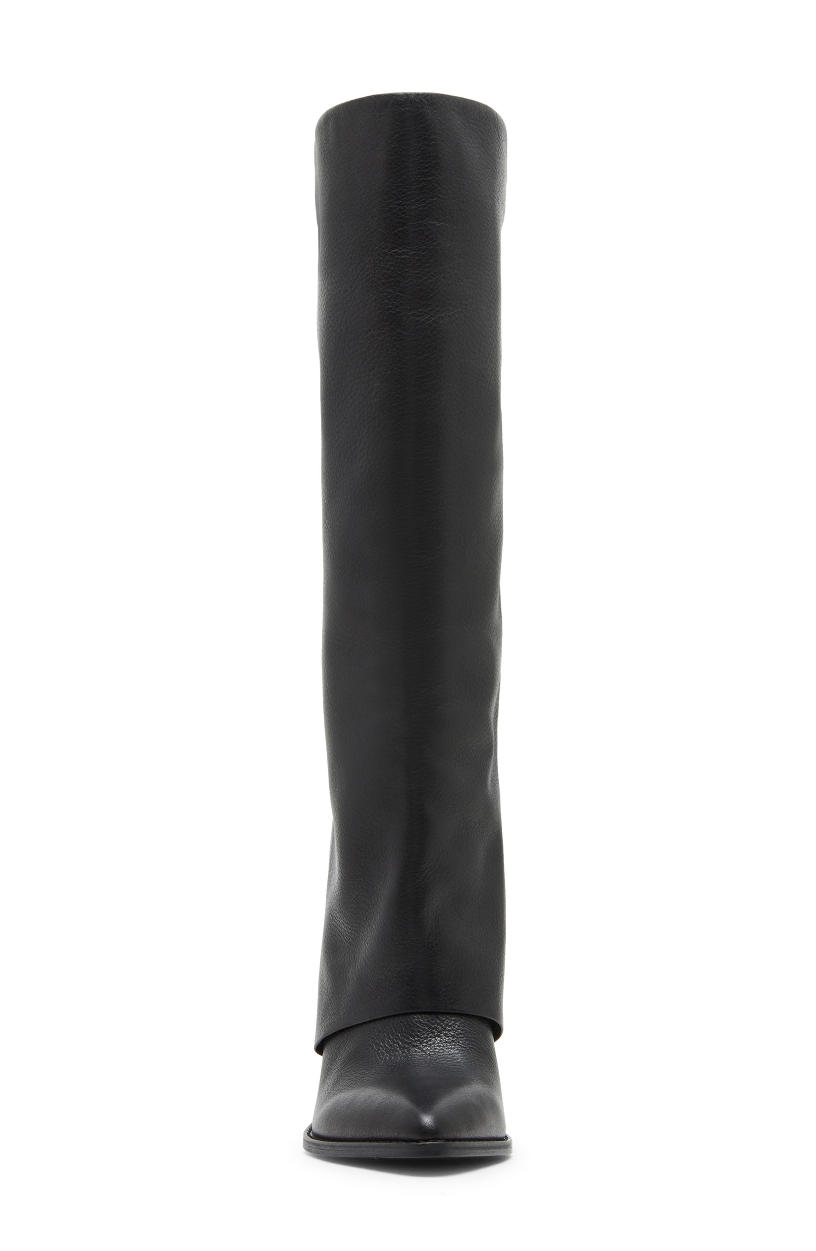 Blanco Knee High Boot, Alternate, color, BLACK LEATHER