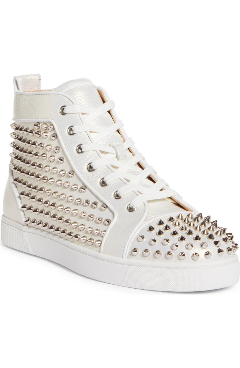 Christian Louboutin Louis Orlato Spike High Top Sneaker, Main, color,