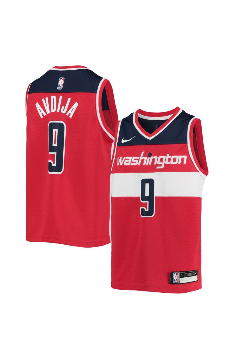 Nike Youth Nike Deni Avdija Red Washington Wizards 2020/21 Swingman Jersey - Icon Edition, Main, color, 