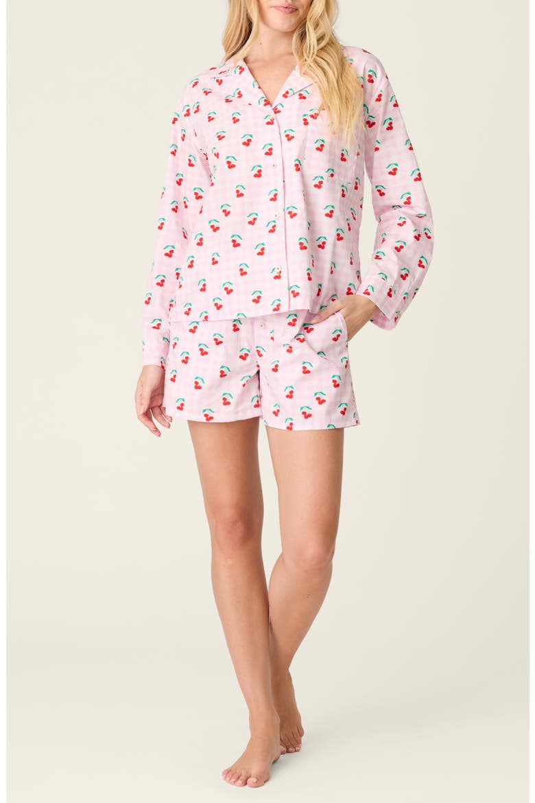 After Party Short Pajamas, Main, color, POWDER PINK