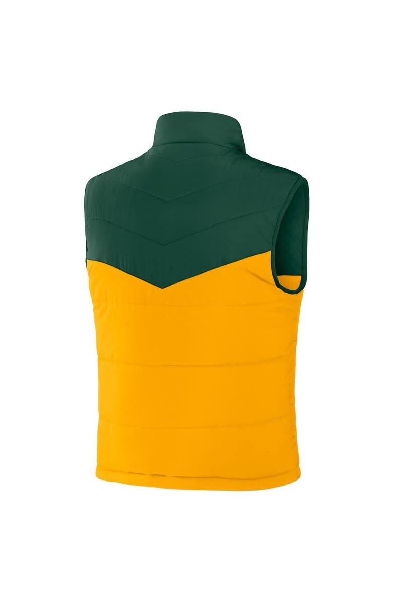 NFL X DARIUS RUCKER Men's NFL x Darius Rucker Collection by Fanatics Green Green Bay Packers Colorblocked Full-Zip Vest, Alternate, color, 