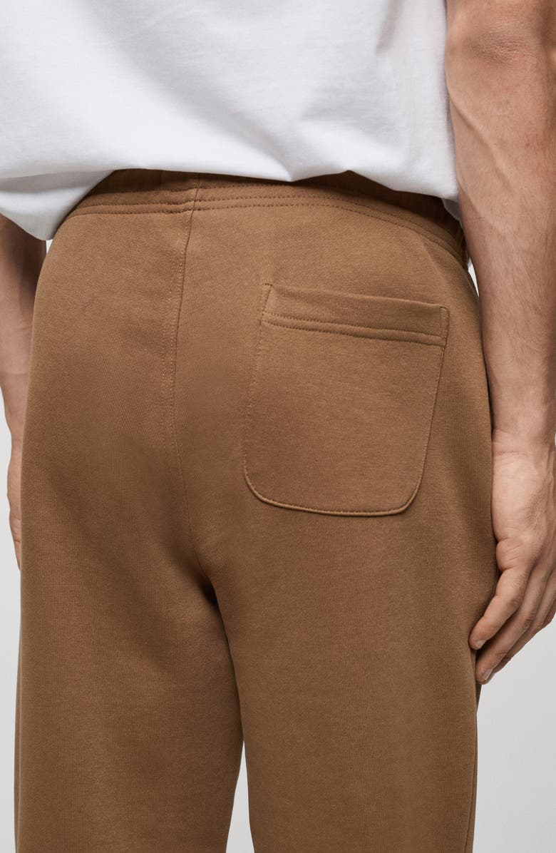 MANGO Elastic Waist Cotton Blend Joggers, Alternate, color,