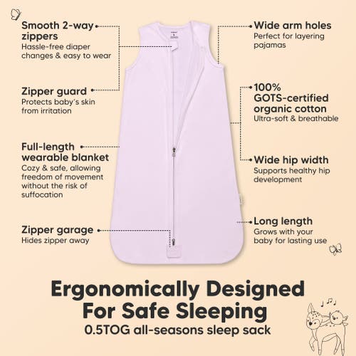 Keababies 2-pack Snooze Sleep Sacks In Lilac