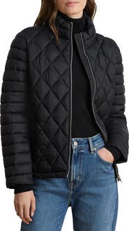 Lauren Ralph Lauren Mixed Quilted Puffer Jacket