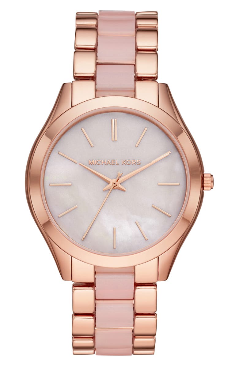 Michael Kors MICHAEL Michael Kors Slim Runway Watch, 42mm, Main, color, 