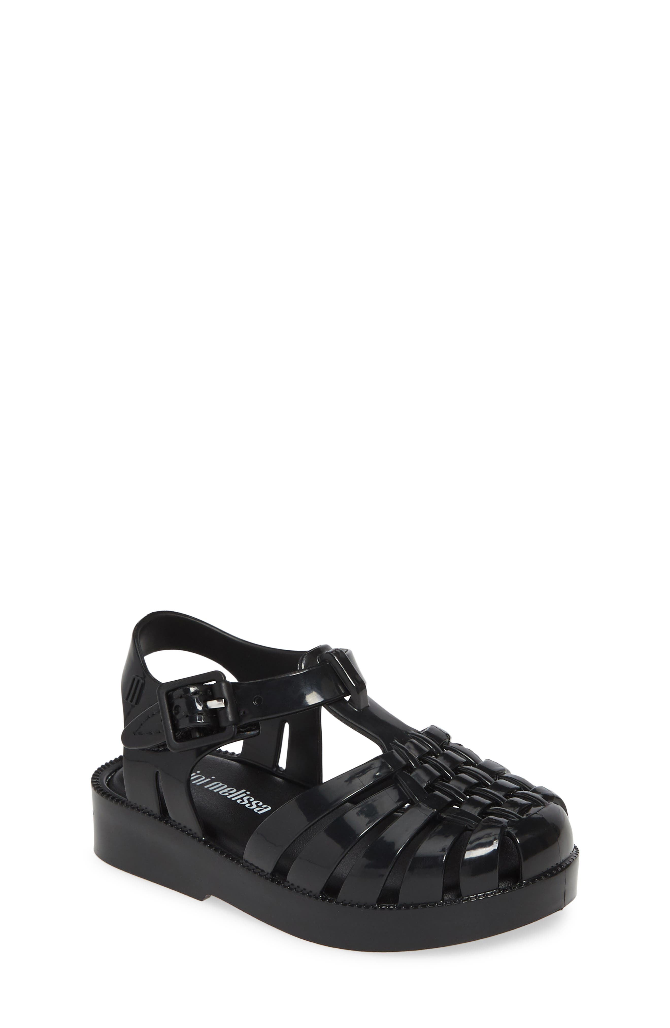 Mini Melissa Possession Jelly Sandal, Main, color, Black