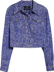 Etro Paisley Denim Trucker Jacket