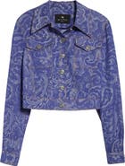 Etro Paisley Denim Trucker Jacket