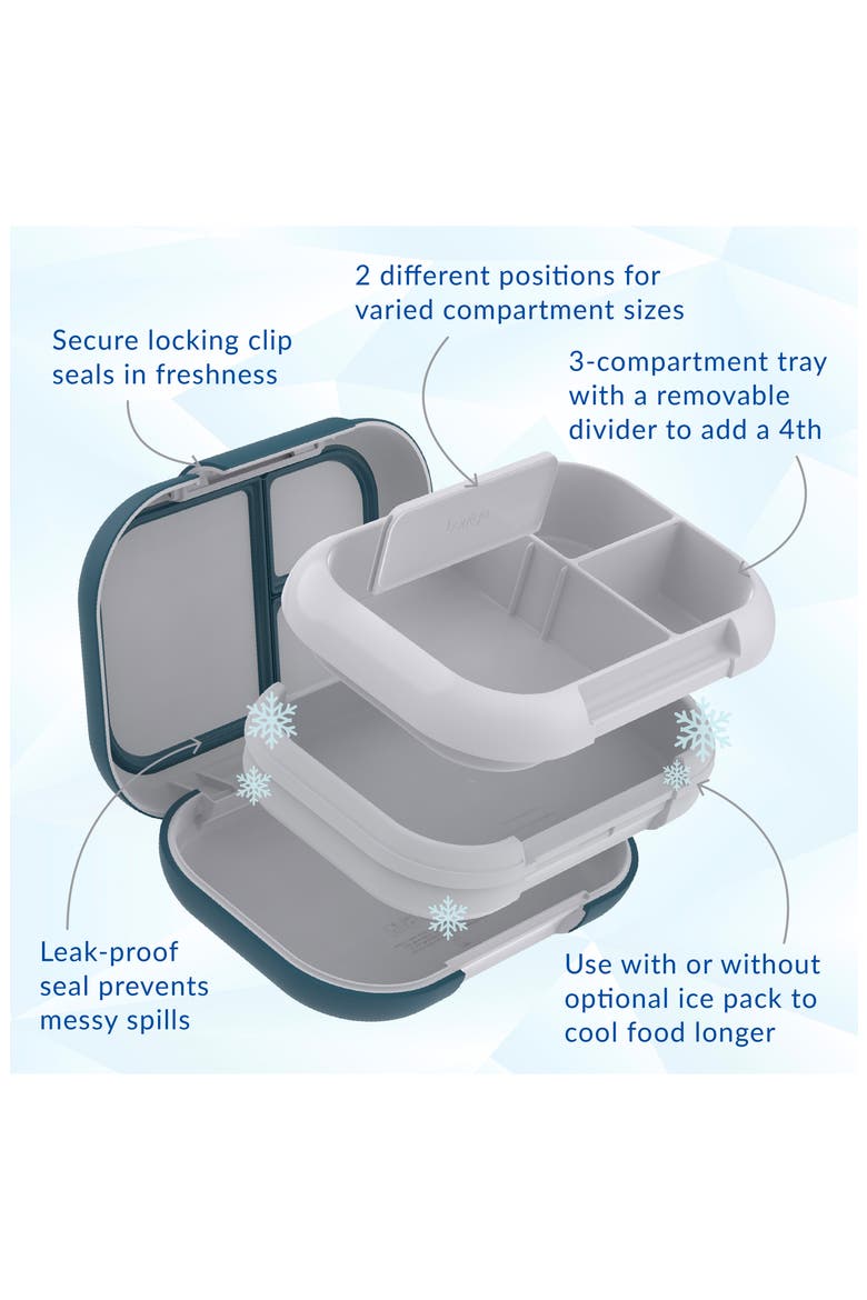 Chill Leak-Proof Lunch Box, Alternate, color, TEAL