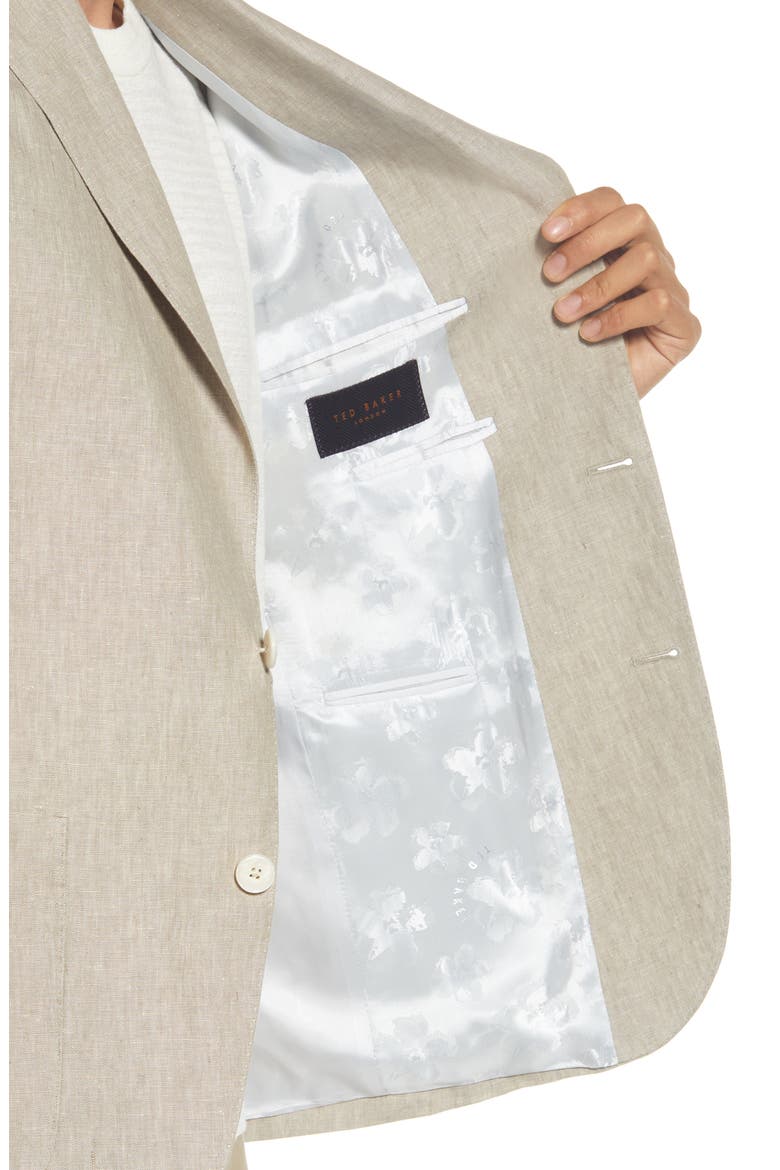 Tom Trim Fit Solid Linen Blazer, Alternate, color, TAN