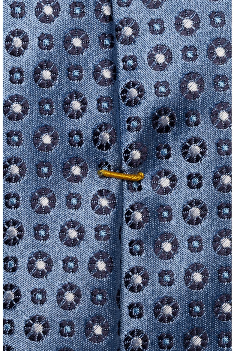 Medallion Silk Jacquard Tie, Alternate, color, LIGHT BLUE
