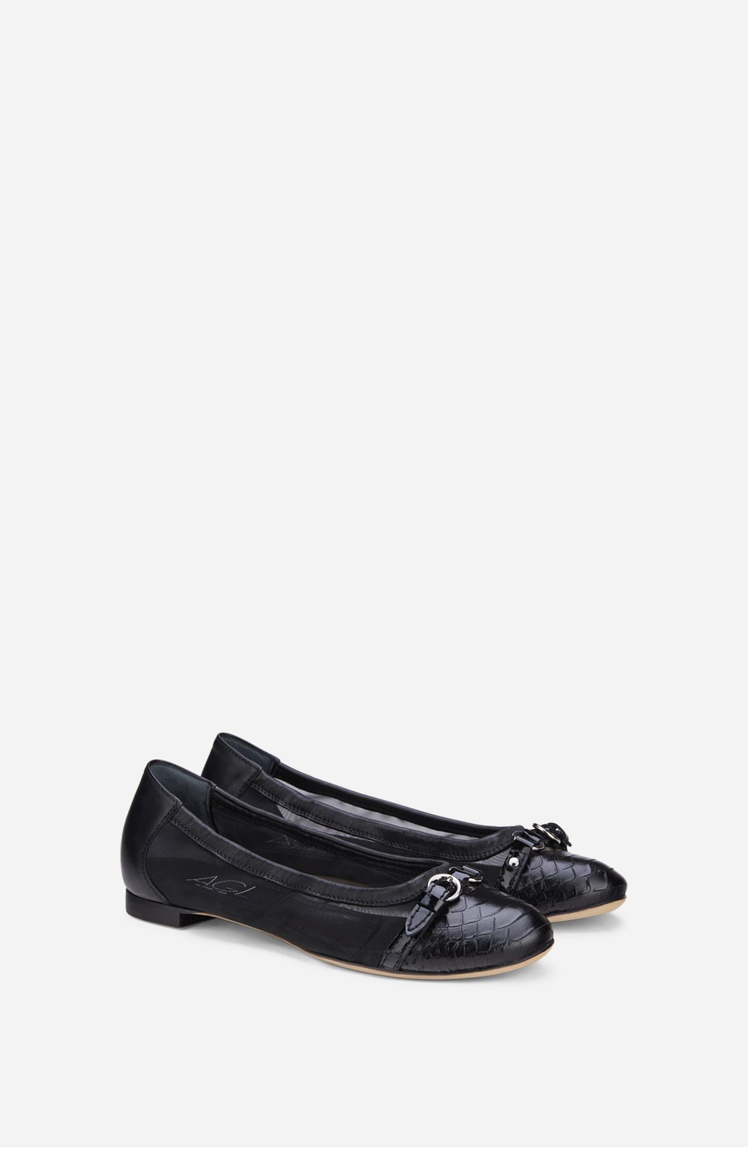 Monia Ballet Flat, Alternate, color, Black Micromesh
