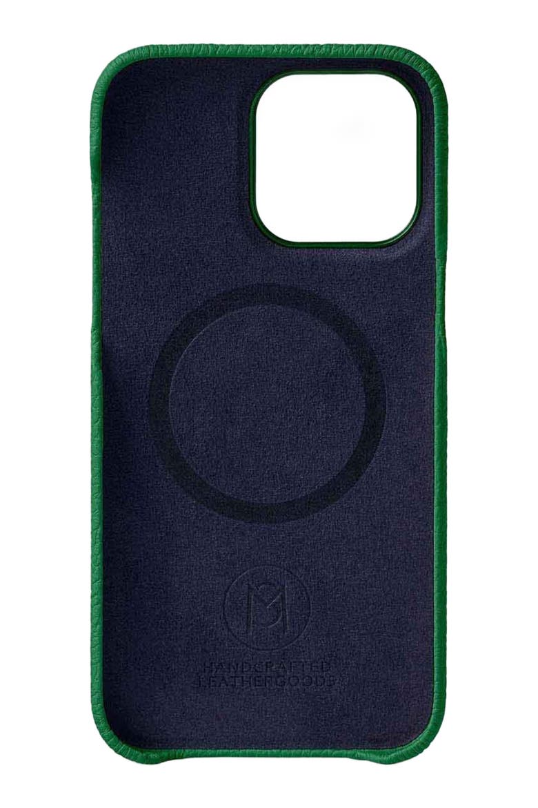 Leather Phone Case iPhone 15 Pro Max, Alternate, color, Emerald Green