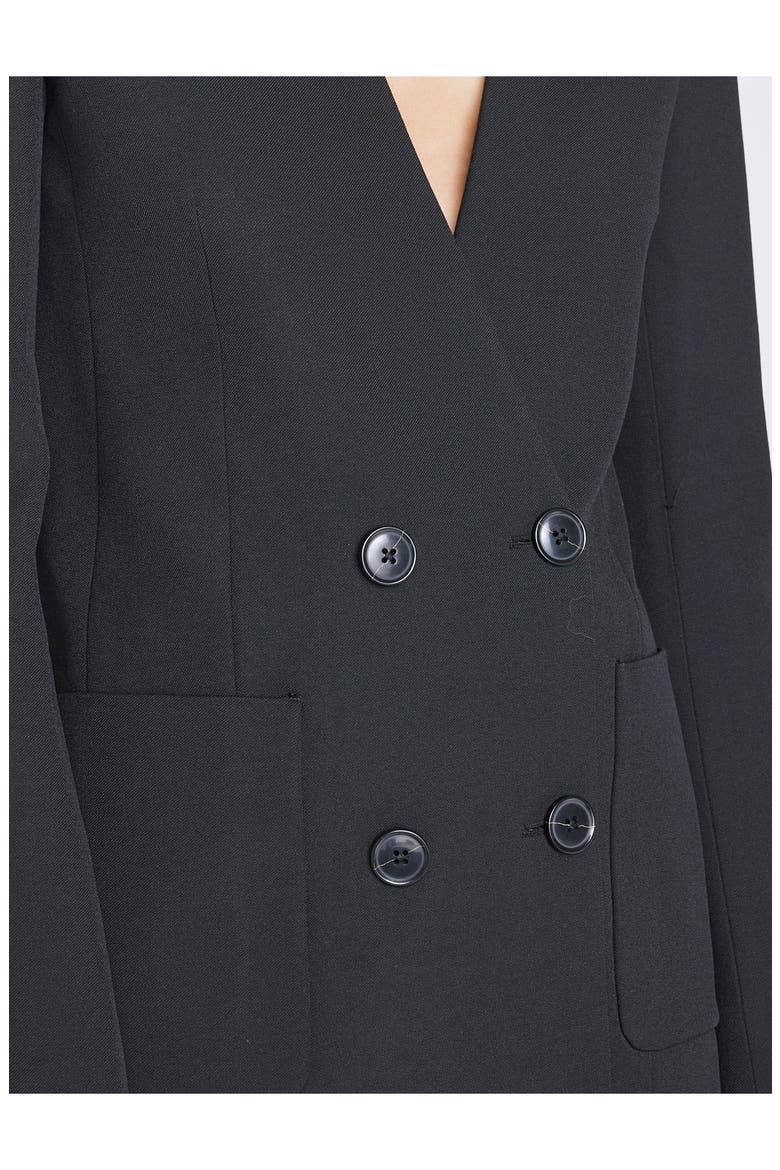 Double Breasted Blazer, Alternate, color, NOIR