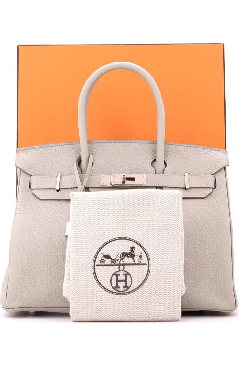 Pre-Owned Hermes Birkin Handbag Grey Togo with Palladium Hardware 30, Alternate, color, Gris Perle