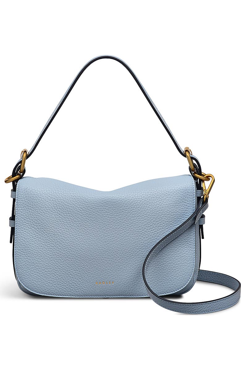Radley Grafton Street Small Flapover Crossbody Bag, Main, color, Smoke Blue