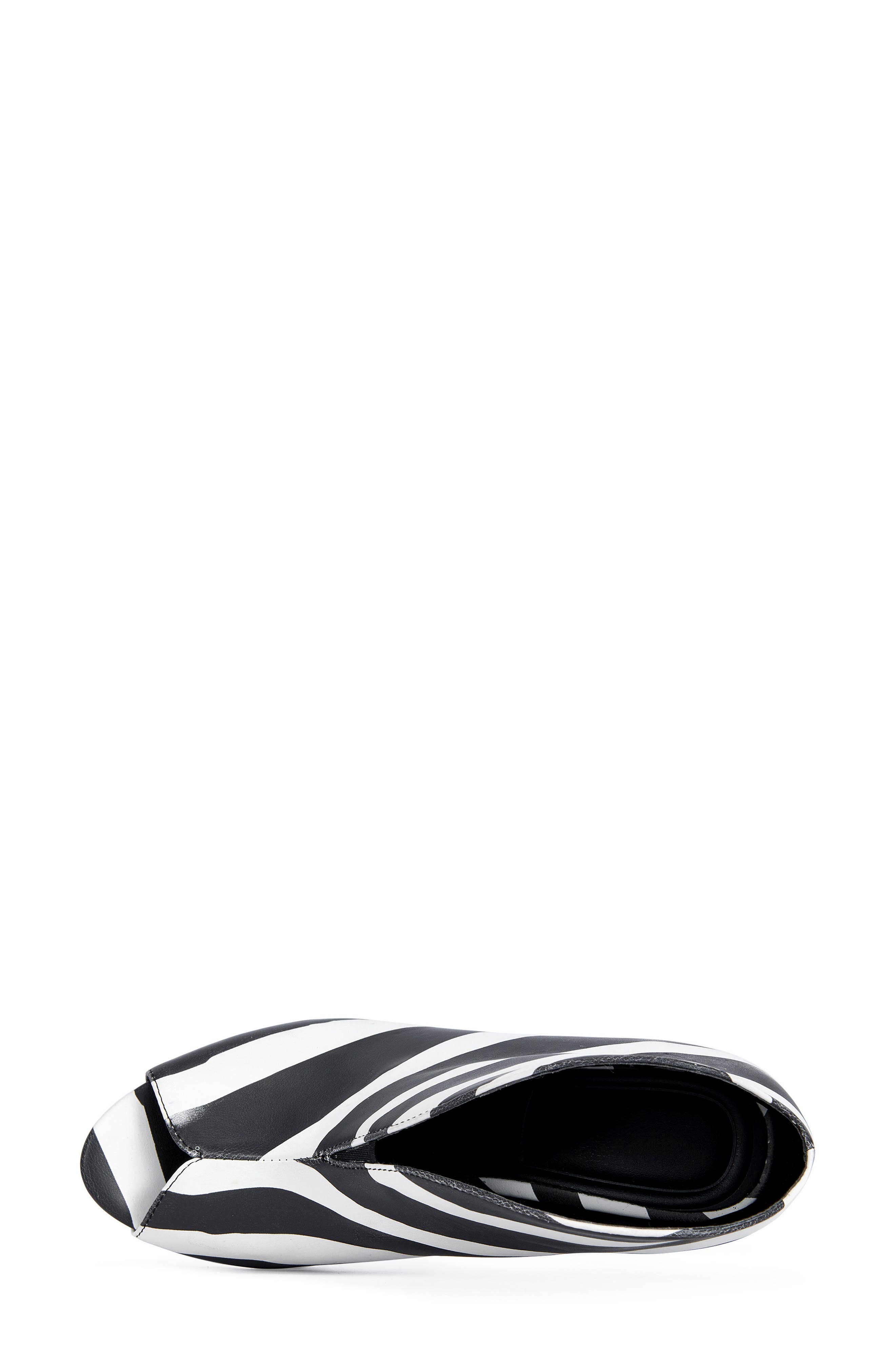 Marisole Open Toe Bootie, Alternate, color, WHITE BLACK
