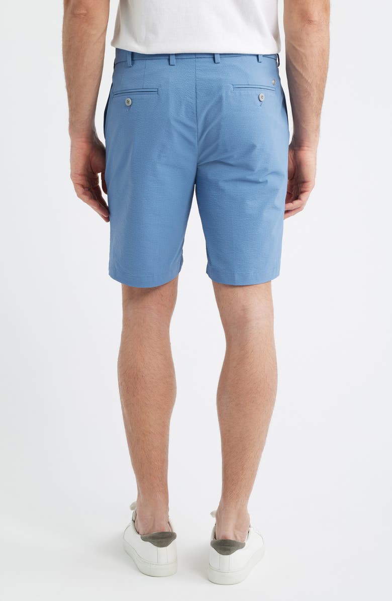 Peter Millar Crown Crafted Matlock Seersucker Performance Shorts, Alternate, color, Storm