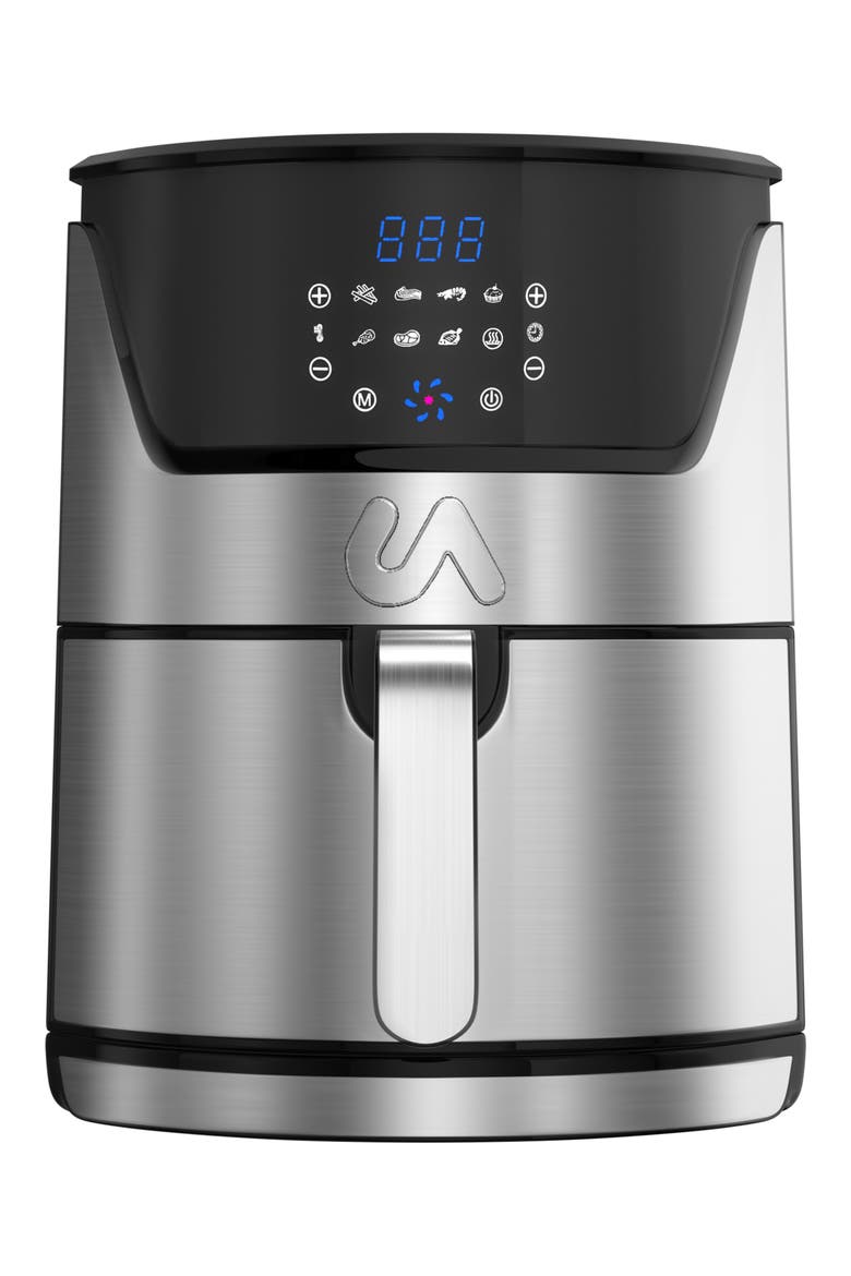 Digital 5 Quart Air Fryer, Main, color, STAINLESS STEEL