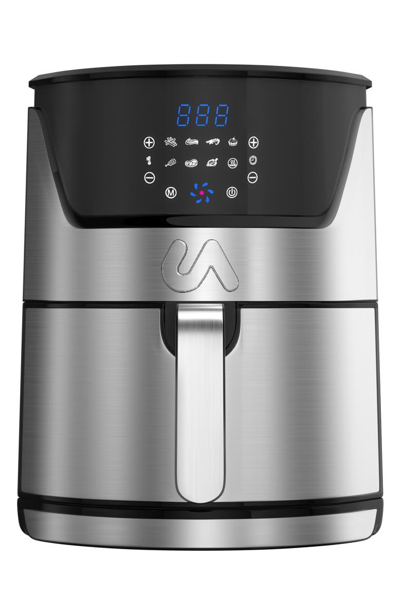 UBER APPLIANCE Digital 5 Quart Air Fryer, Main, color, Stainless Steel