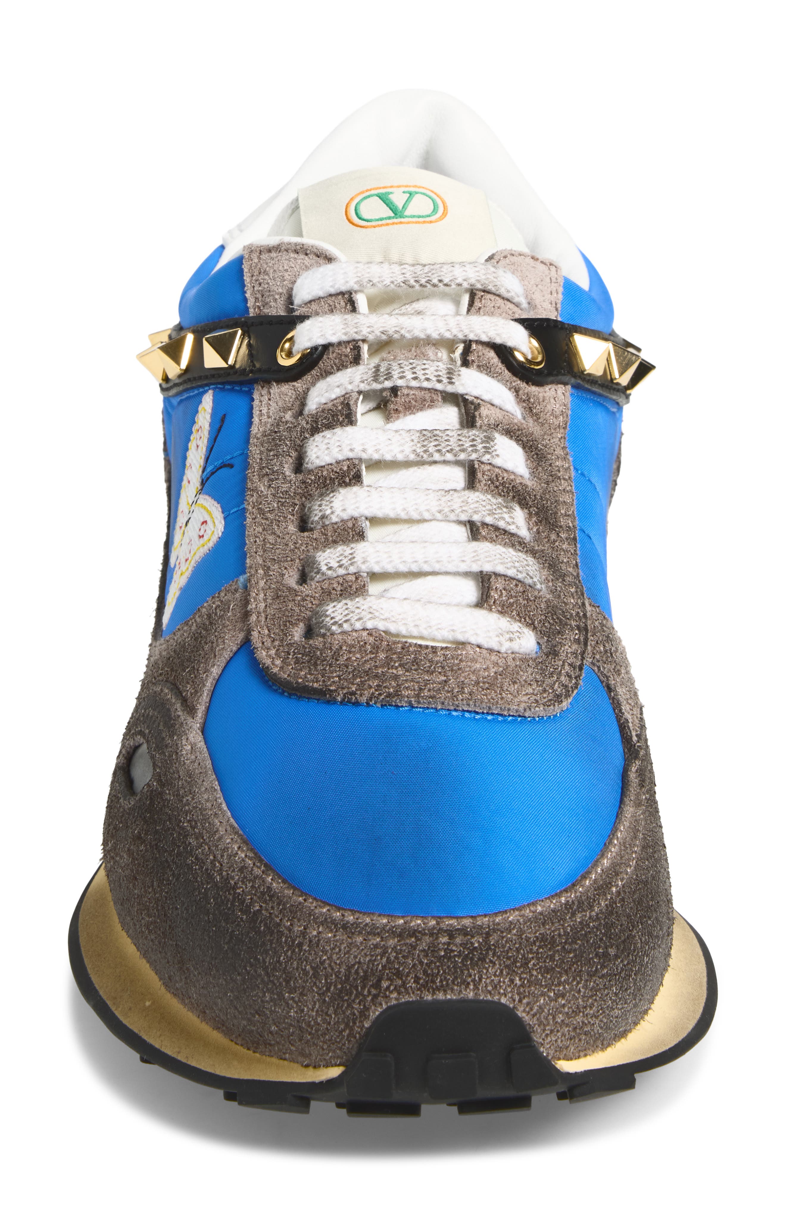Stud Up Sneaker, Alternate, color, LIGHT BLUE MULTI