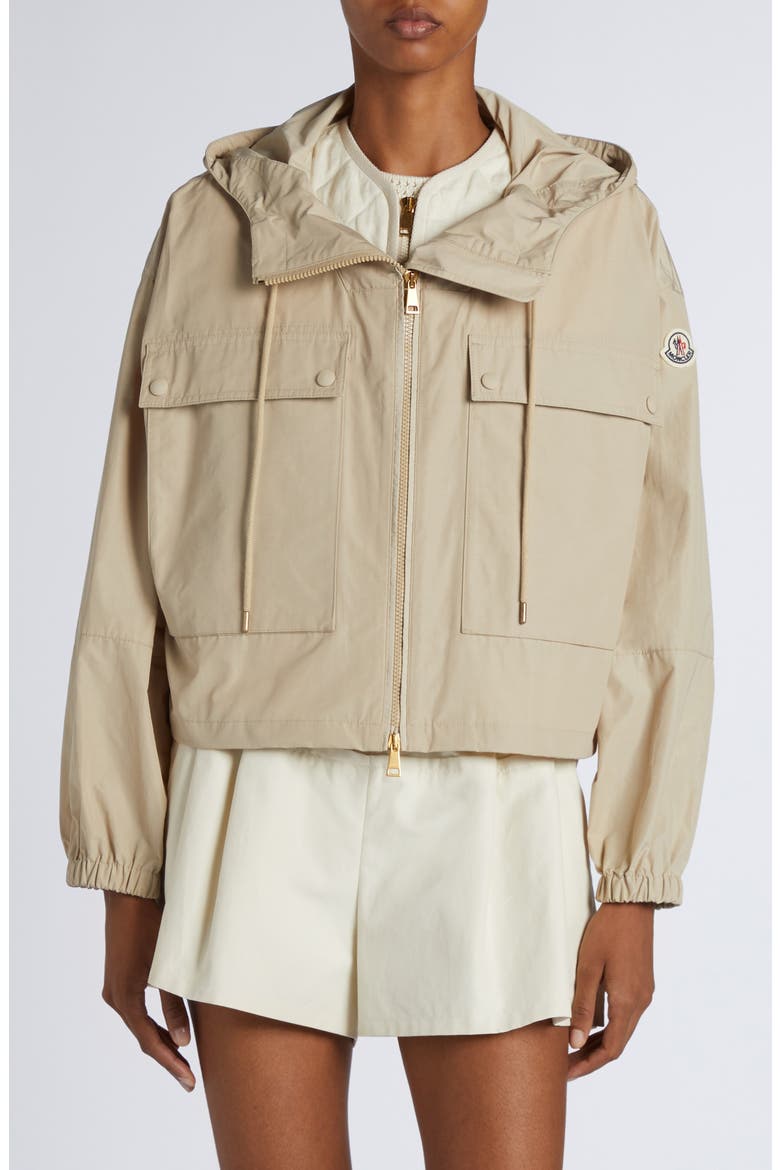 Sauvan Water Repellent Short Jacket, Alternate, color, BEIGE