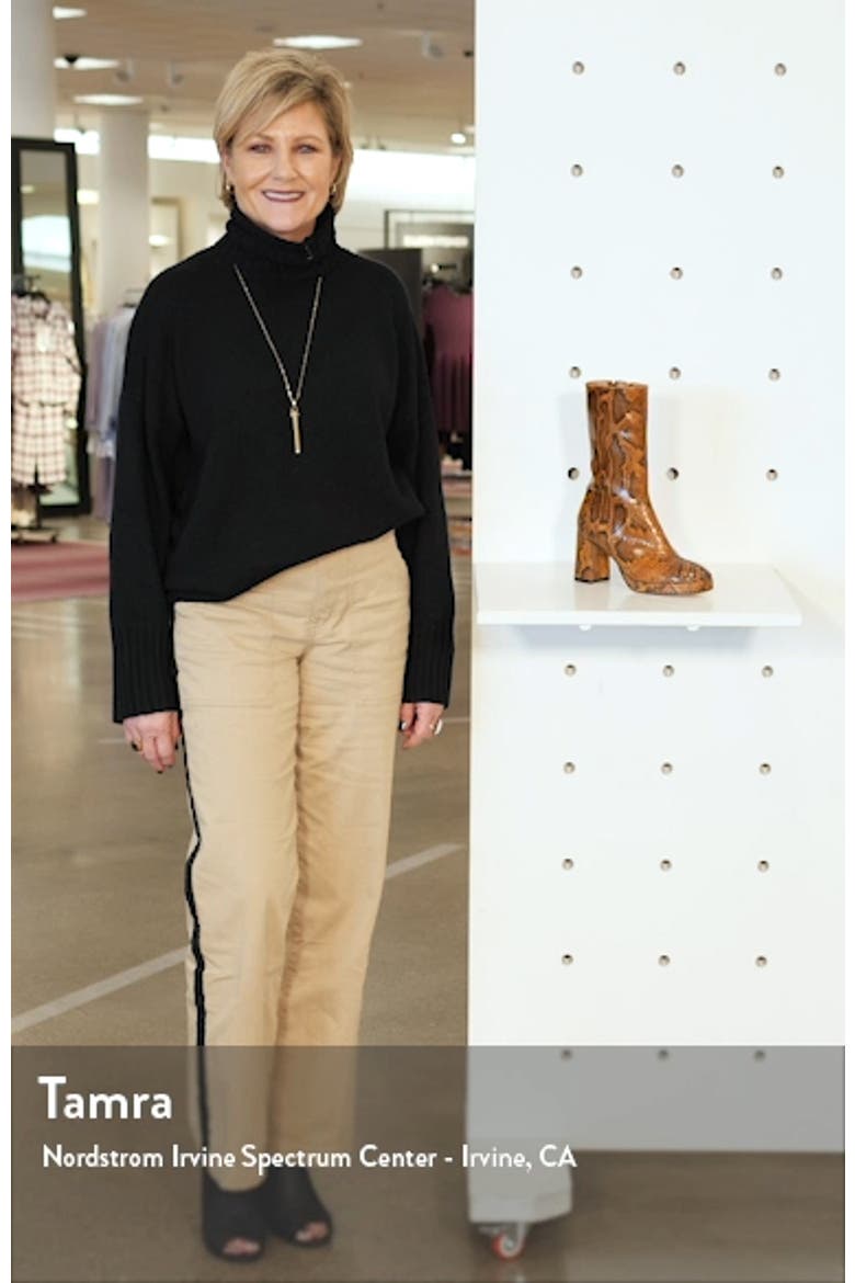 Carlota Snake Embossed Bootie video