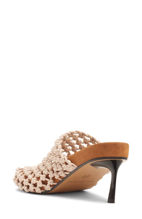 Stella Mccartney Terra Crochet Mules In Greggio