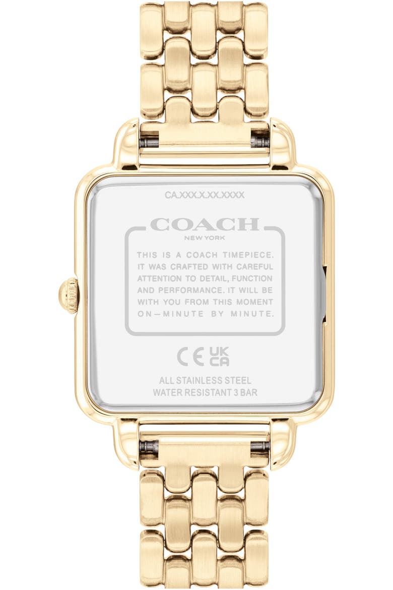 Cass Bracelet Watch, 28mm, Alternate, color, GOLD