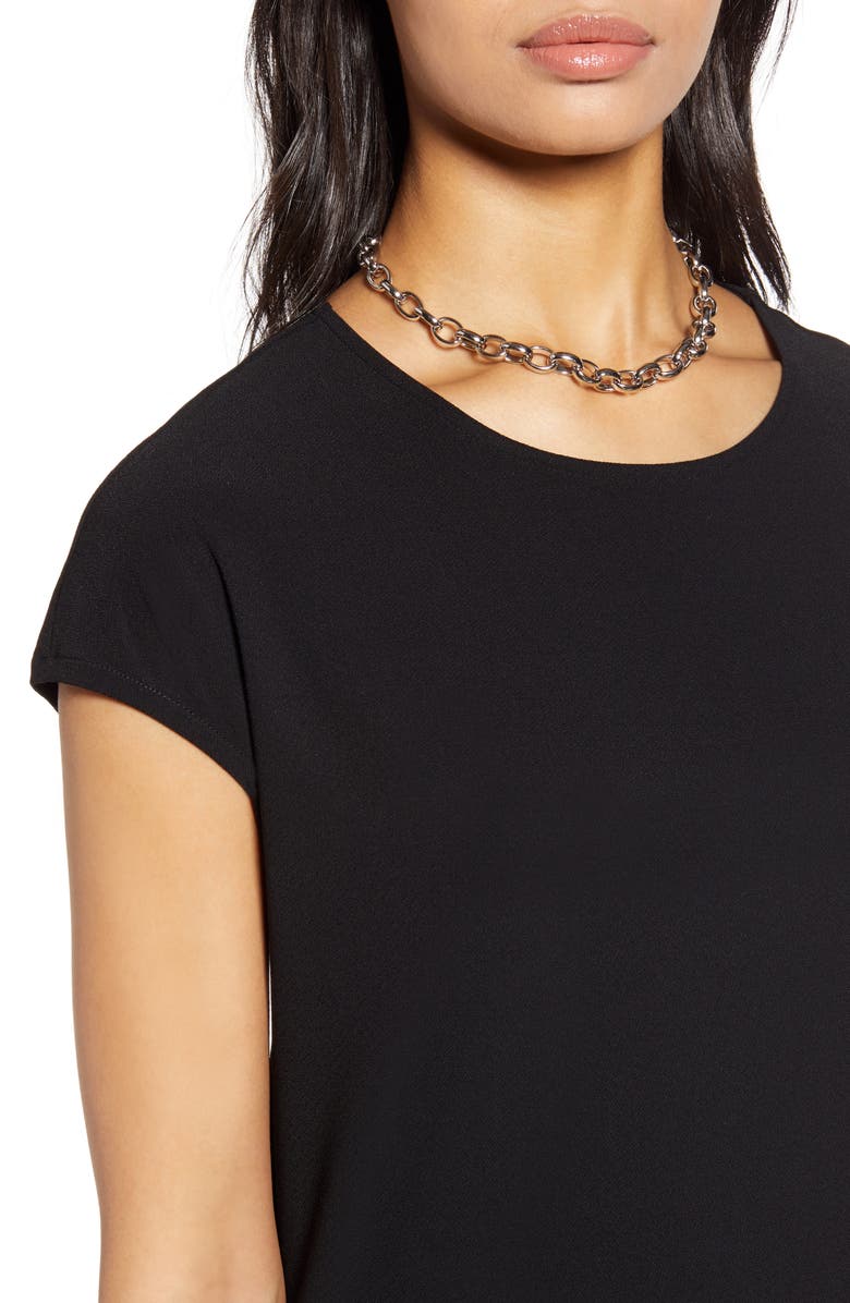 Halogen<sup>®</sup> Cap Sleeve Jersey Shift Dress, Alternate, color, 