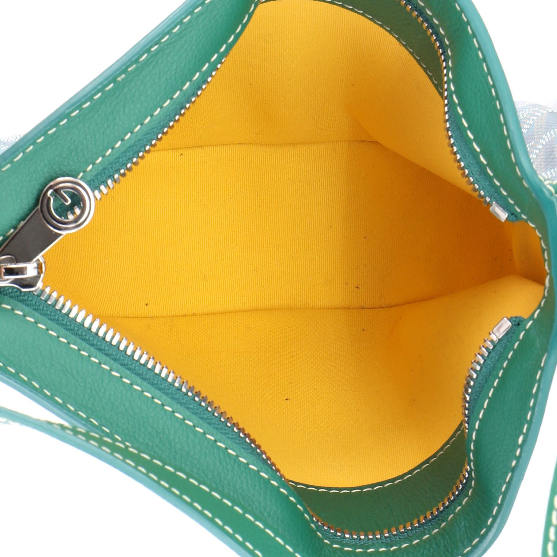 Hirondelle Shoulder Bag Coated Canvas and Leather, Alternate, color, Green
