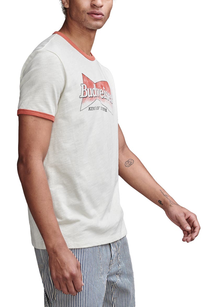 Budweiser® Logo Cotton Graphic T-Shirt, Alternate, color, LILLY WHITE