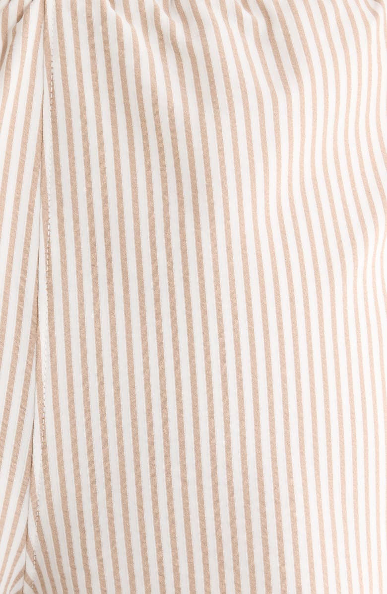 Rhone Saltair Pleated Shorts, Alternate, color, Taupe Stripe