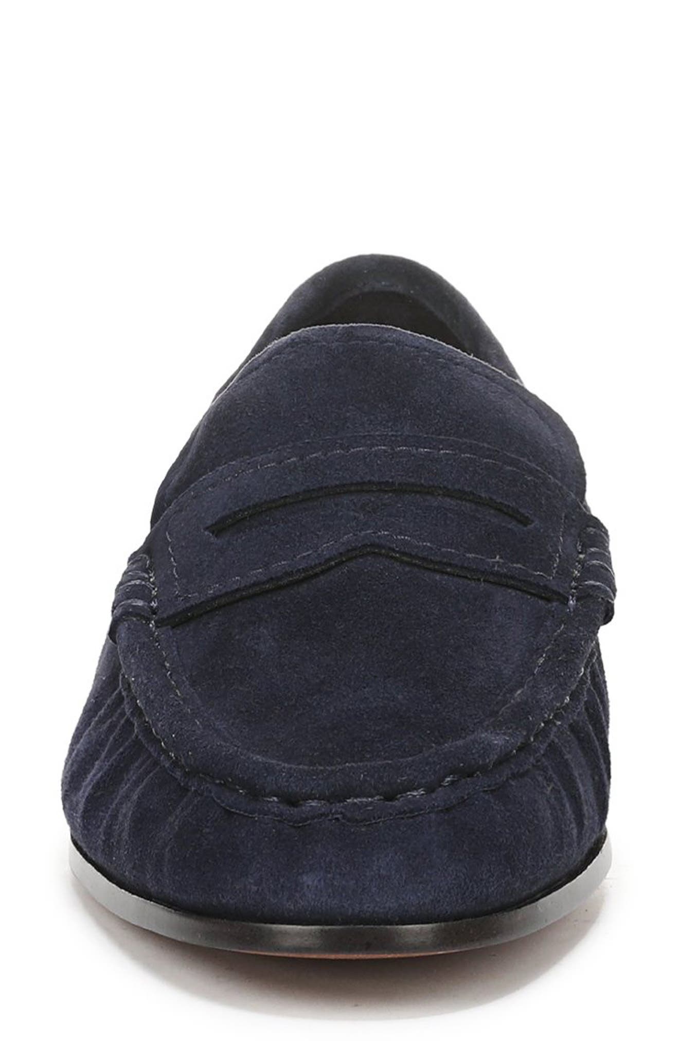 Lizbeth Moc Toe Loafer, Alternate, color, MIDNIGHT BLUE