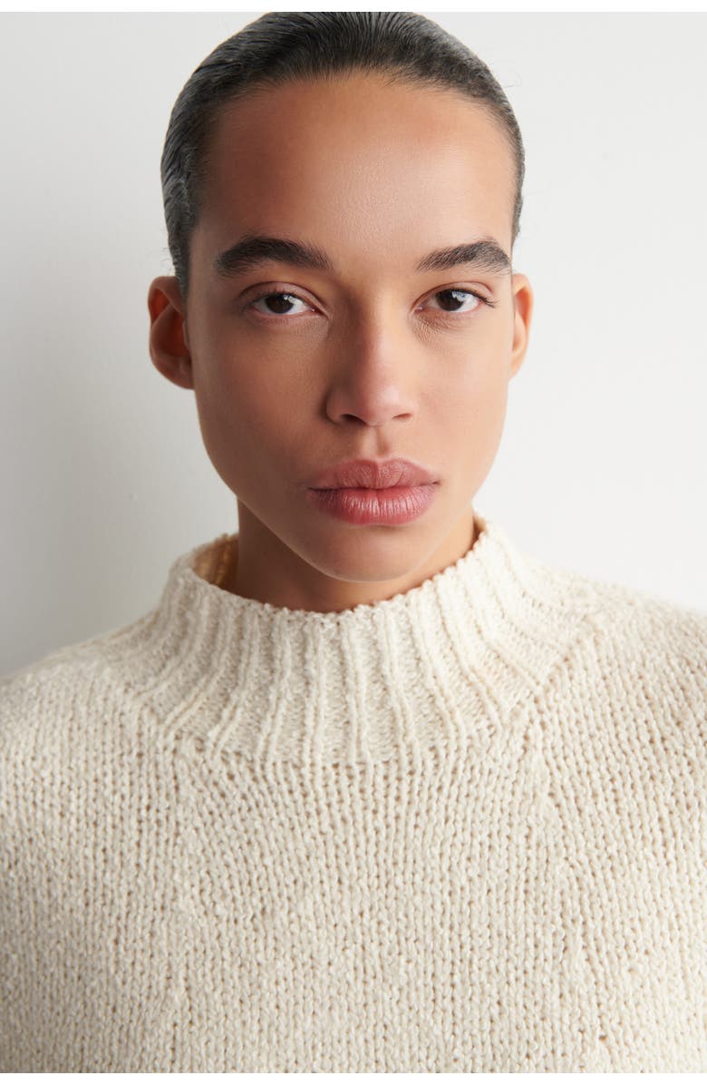 COS Merino-cashmere Cape, Alternate, color, Cream